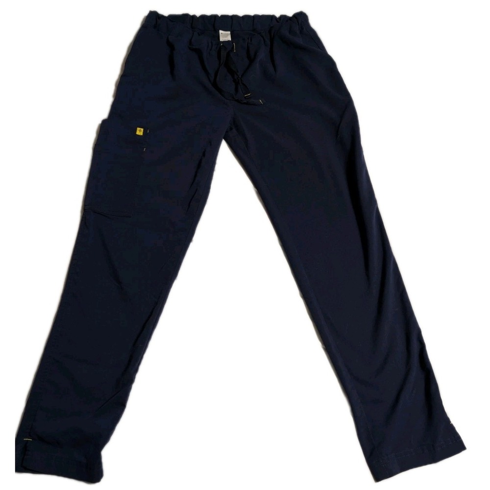 FIGS Scrub Pants Men's Small Navy Blue‎ Drawstring Medical Workwear